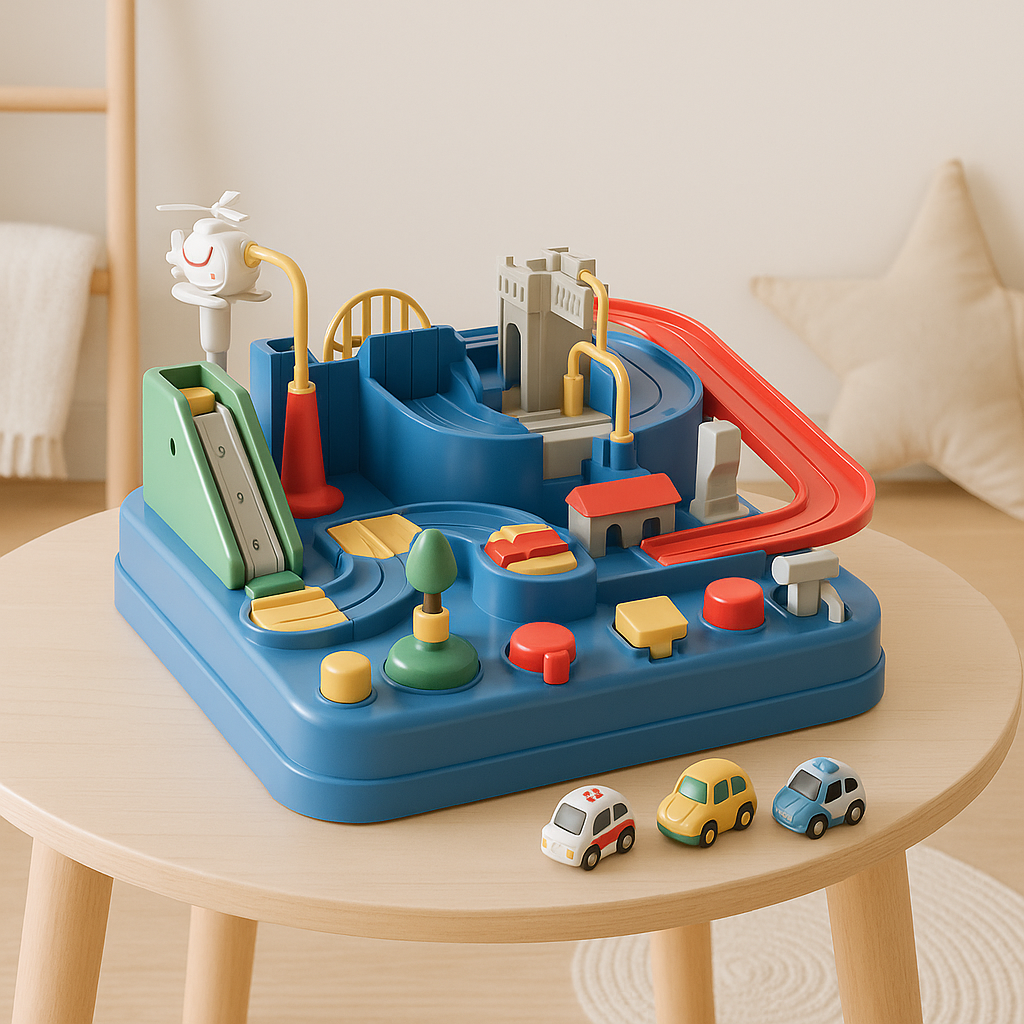 Kids logic puzzle city car brain-training game