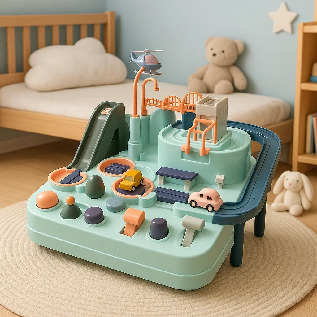 Kids logic puzzle city car brain-training game