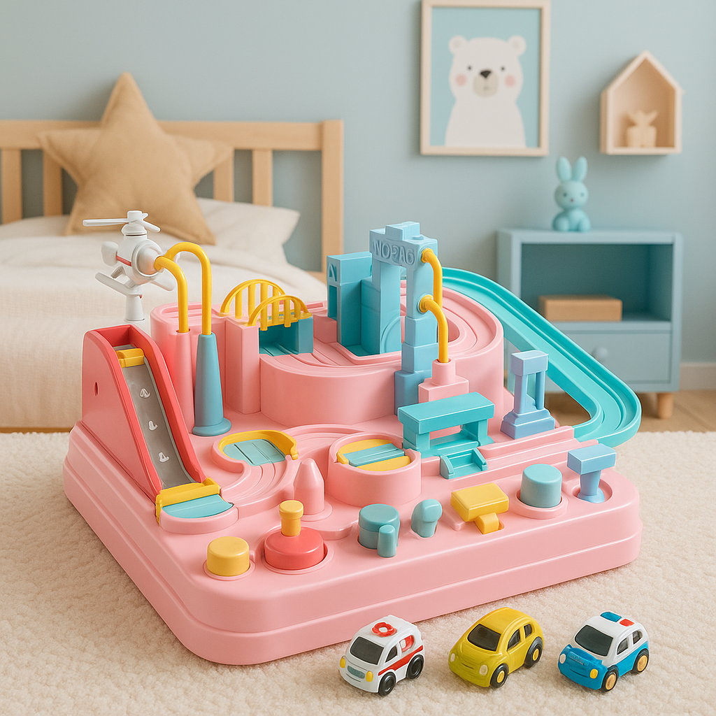 Kids logic puzzle city car brain-training game