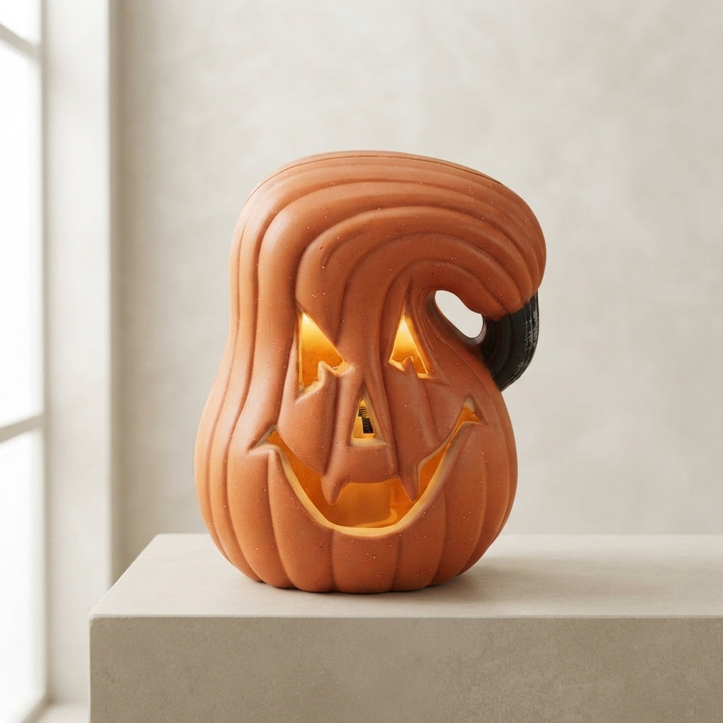 LED pumpkin lamp, multicoloured cordless Halloween light