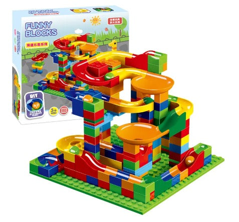Marble Run Building Set – 168-Piece Construction Track Toy for Kids