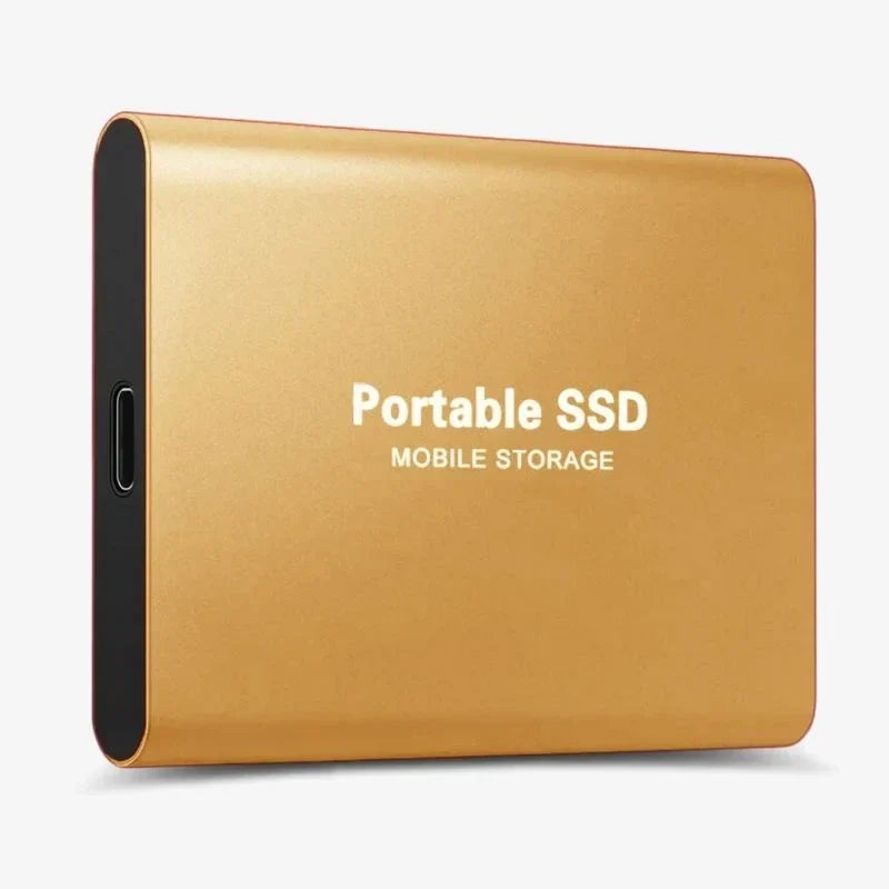 Portable External SSD – Ultra-Fast USB 3.1 Plug-and-Play Backup Drive
