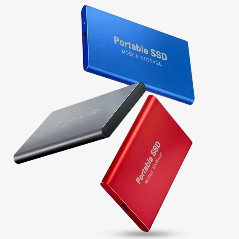 Portable External SSD – Ultra-Fast USB 3.1 Plug-and-Play Backup Drive