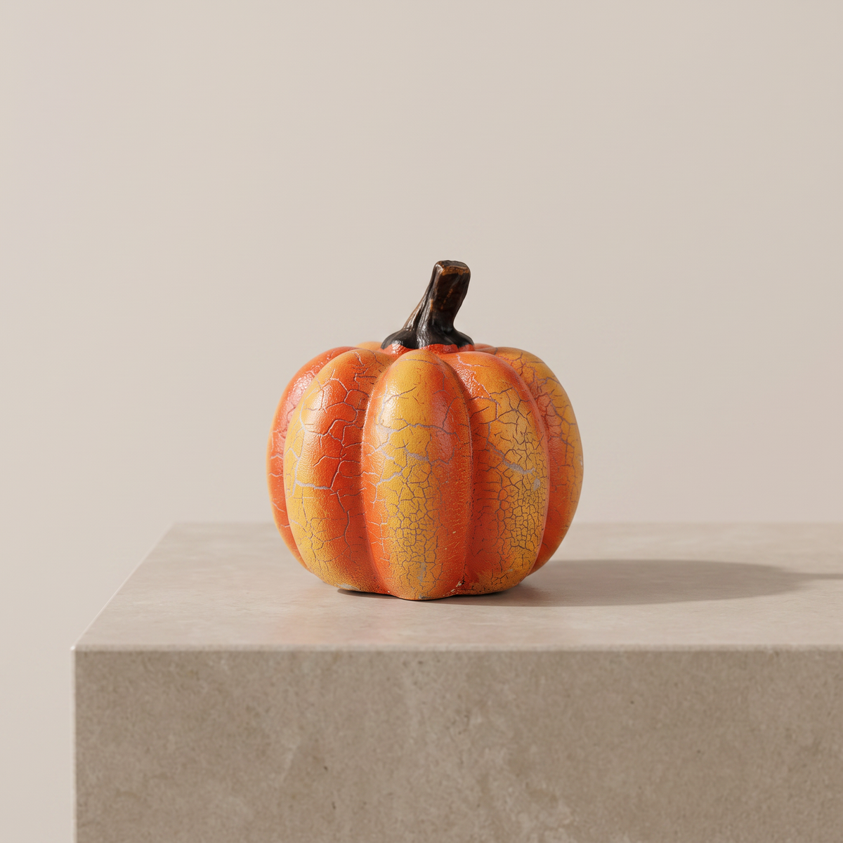 Warm white LED pumpkin light for tabletops