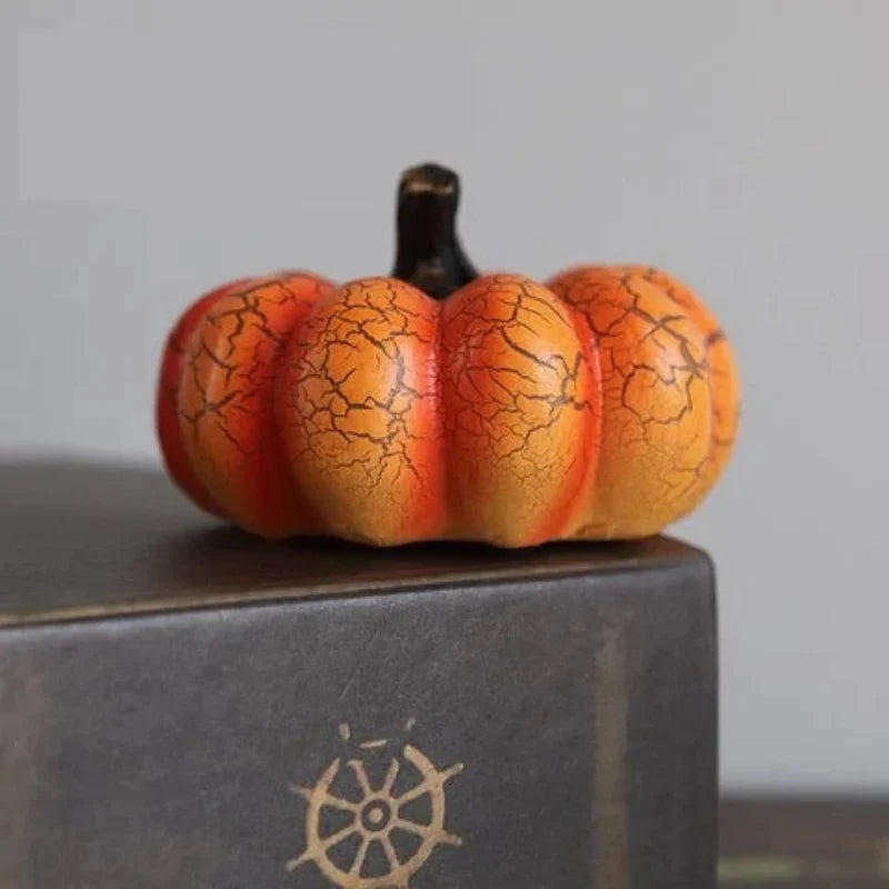Warm white LED pumpkin light for tabletops