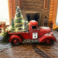 Red Truck Christmas Ornament – Rustic Mini Tree Holiday Decoration