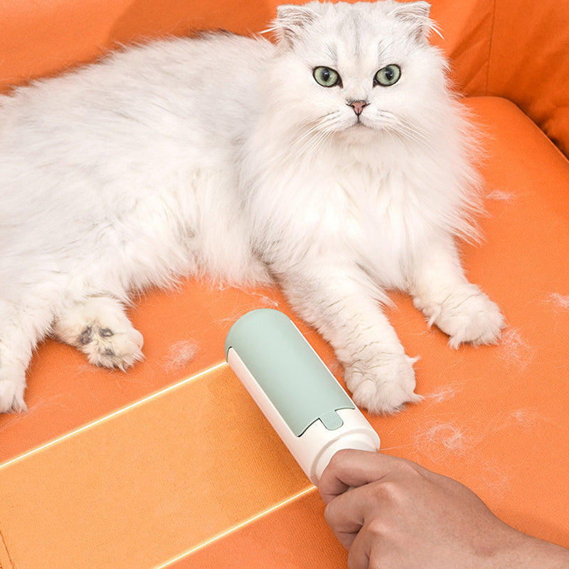 Reusable pet hair remover roller no-waste lint roller