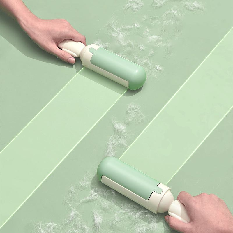 Reusable pet hair remover roller no-waste lint roller