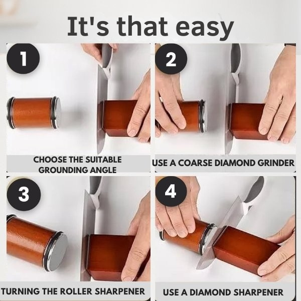 Rolling Knife Sharpener – Fast, Precise Sharpening for Kitchen Knives