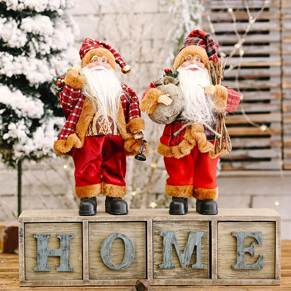 Santa Claus Plush Doll – Christmas Tree & Holiday Decoration