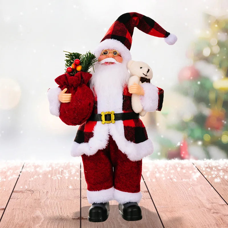 Santa Claus Plush Doll – Christmas Tree & Holiday Decoration