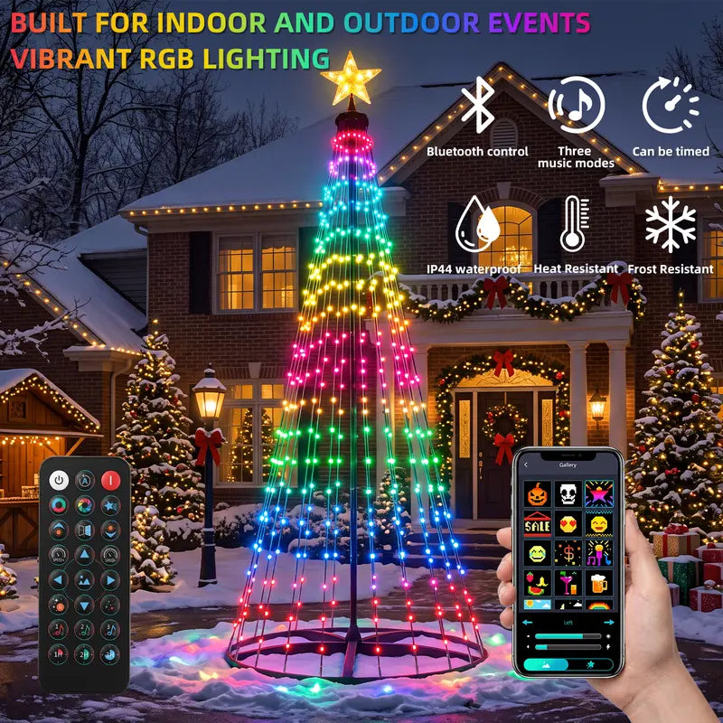 Smart Christmas Tree Lights – App-Controlled RGB String