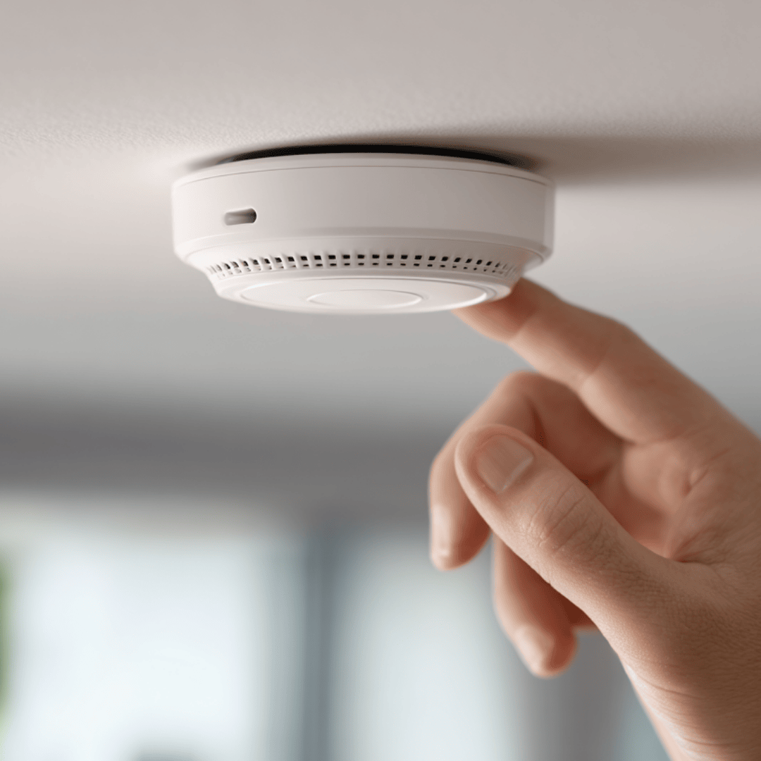 Smart WiFi Smoke & Heat Detector – 85 dB Alarm, App Alerts, Ceiling or Wall Mount