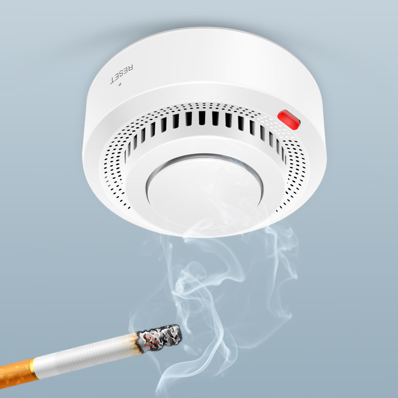 Smart WiFi Smoke & Heat Detector – 85 dB Alarm, App Alerts, Ceiling or Wall Mount
