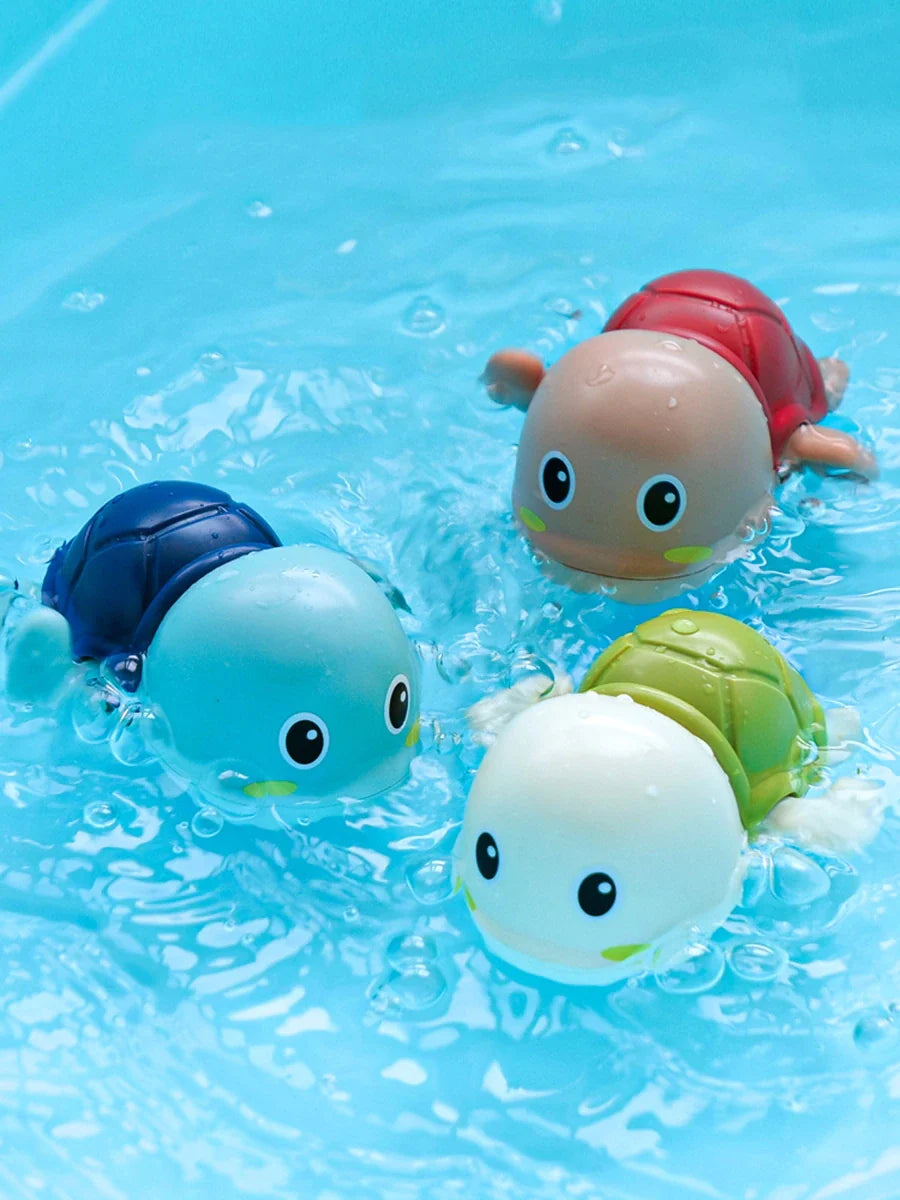 Wind-up swimming bath toys with sea animals for kids