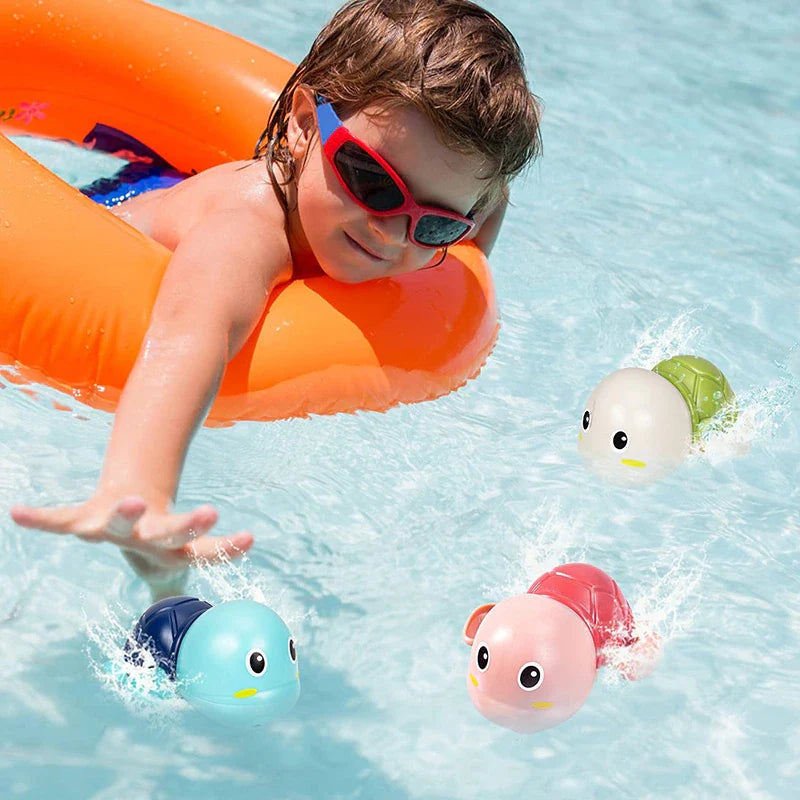 Wind-up swimming bath toys with sea animals for kids